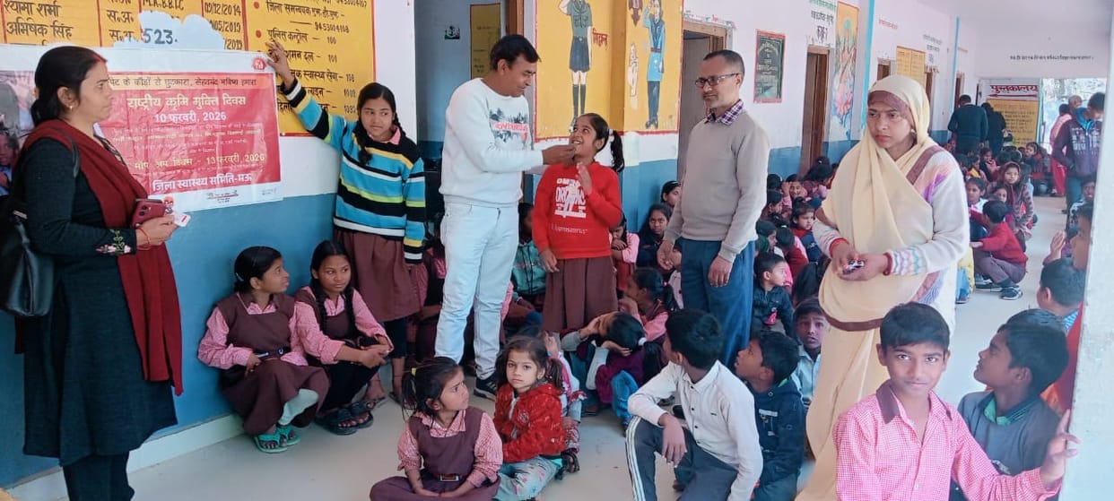 Albendazole was administered to eight lakh children, the campaign will continue on the 13th as well.