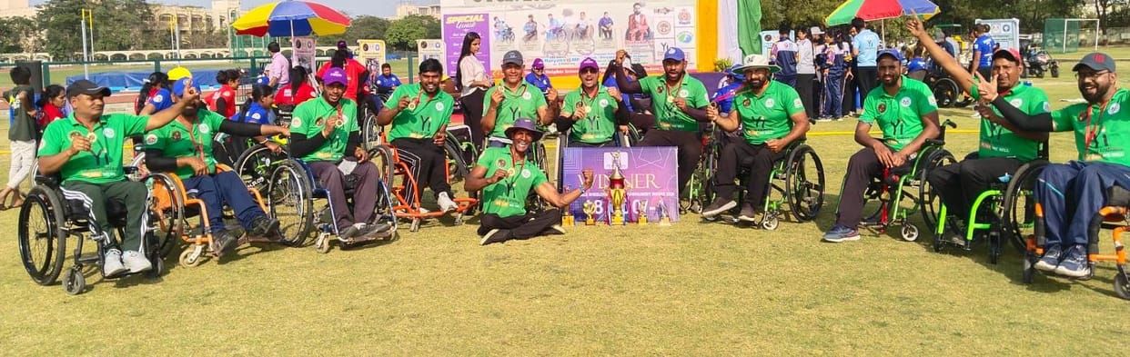 Haryana wins wheelchair cricket, Karnal players are the stars