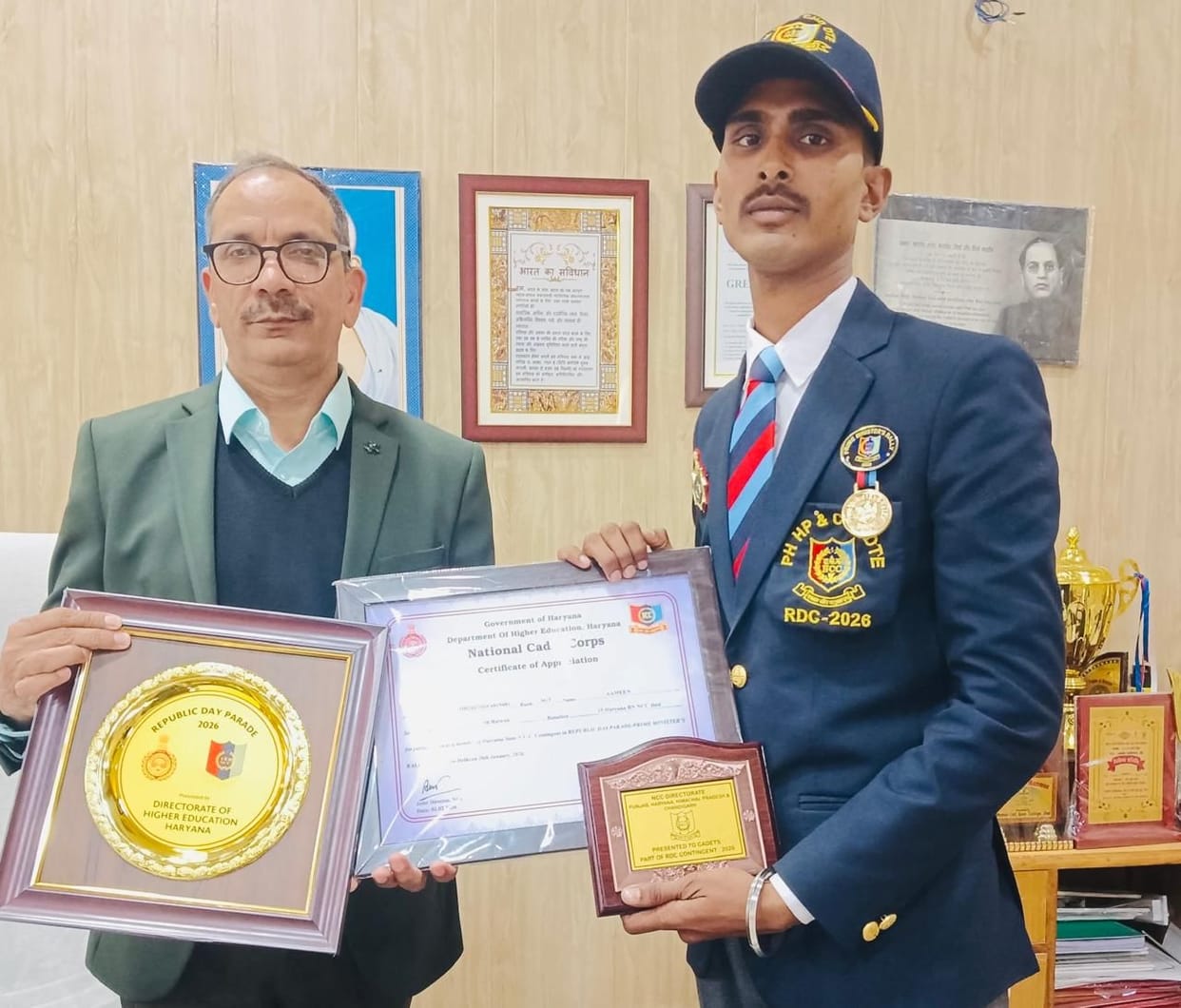 Cadet Amin hoisted the flag of success in Delhi, honored by the Governor