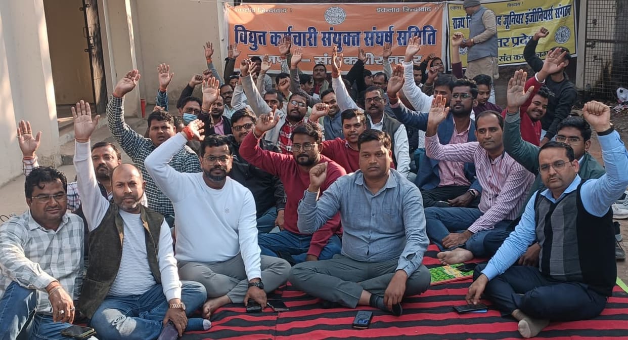 Electricity workers protested against privatization and the Electricity Amendment Bill.