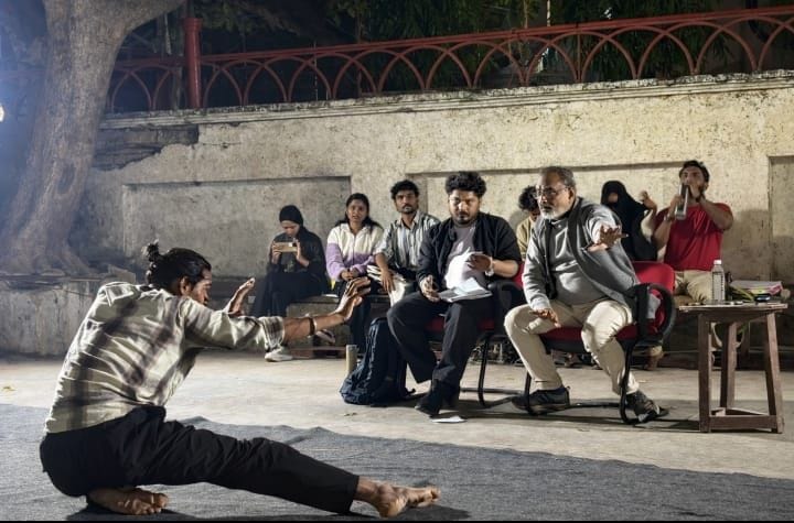 Satyavrat Raut is teaching theatre skills to BNA students