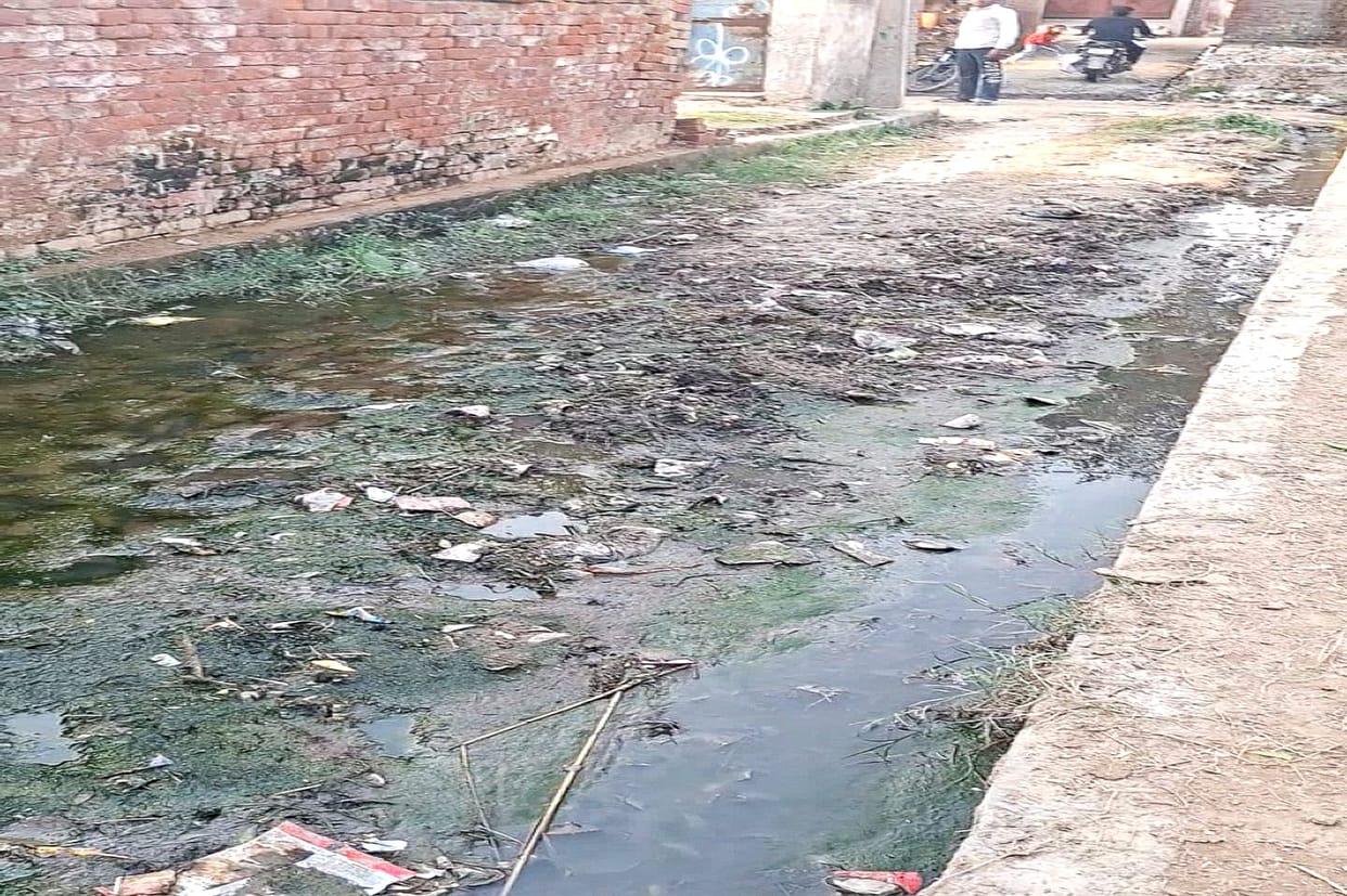 The villagers of Beri are facing problems due to mud and waterlogging.