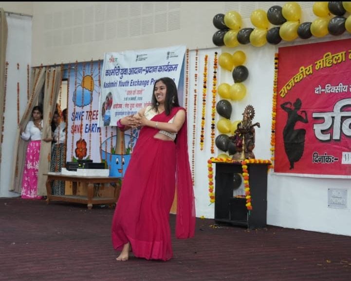 Girl students showcase their talent in the two-day cultural festival.