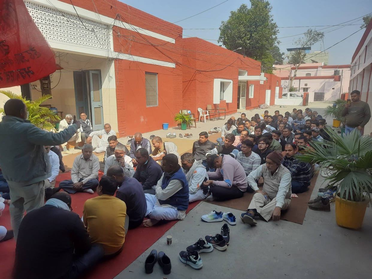 PWD workers started an indefinite strike to press for their demands.