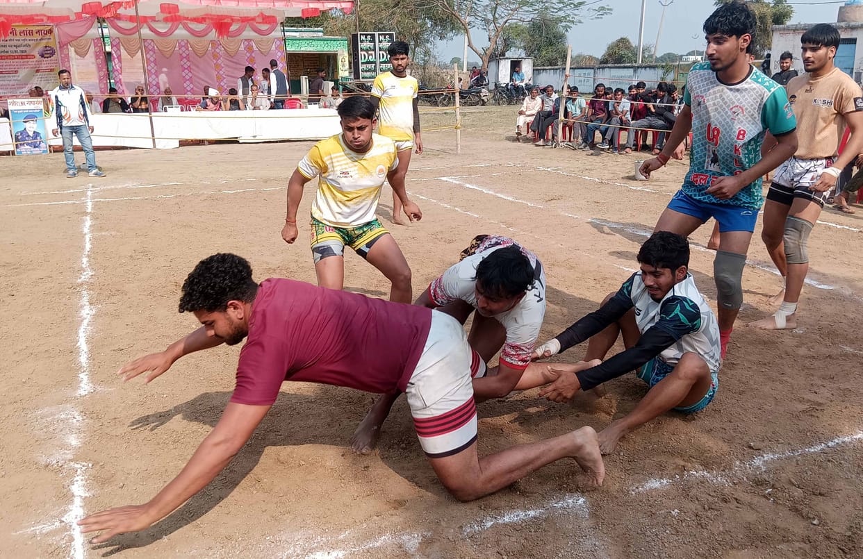 Saifai, Rudmuli and Bah teams won the Kabaddi matches.