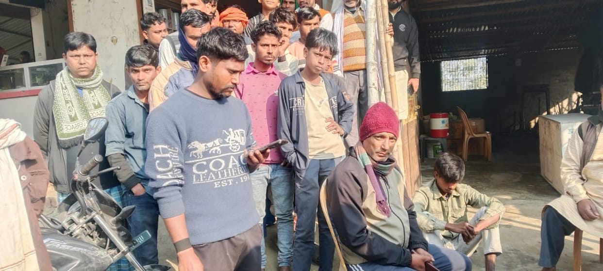 He was performing stunts while looking at the girl students, when he was stopped, he chased the principal with a knife.
