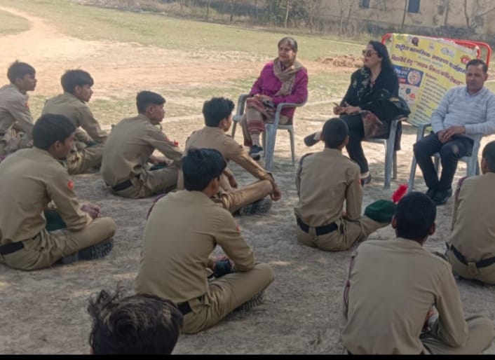 NCC cadets were given information about mental illness.