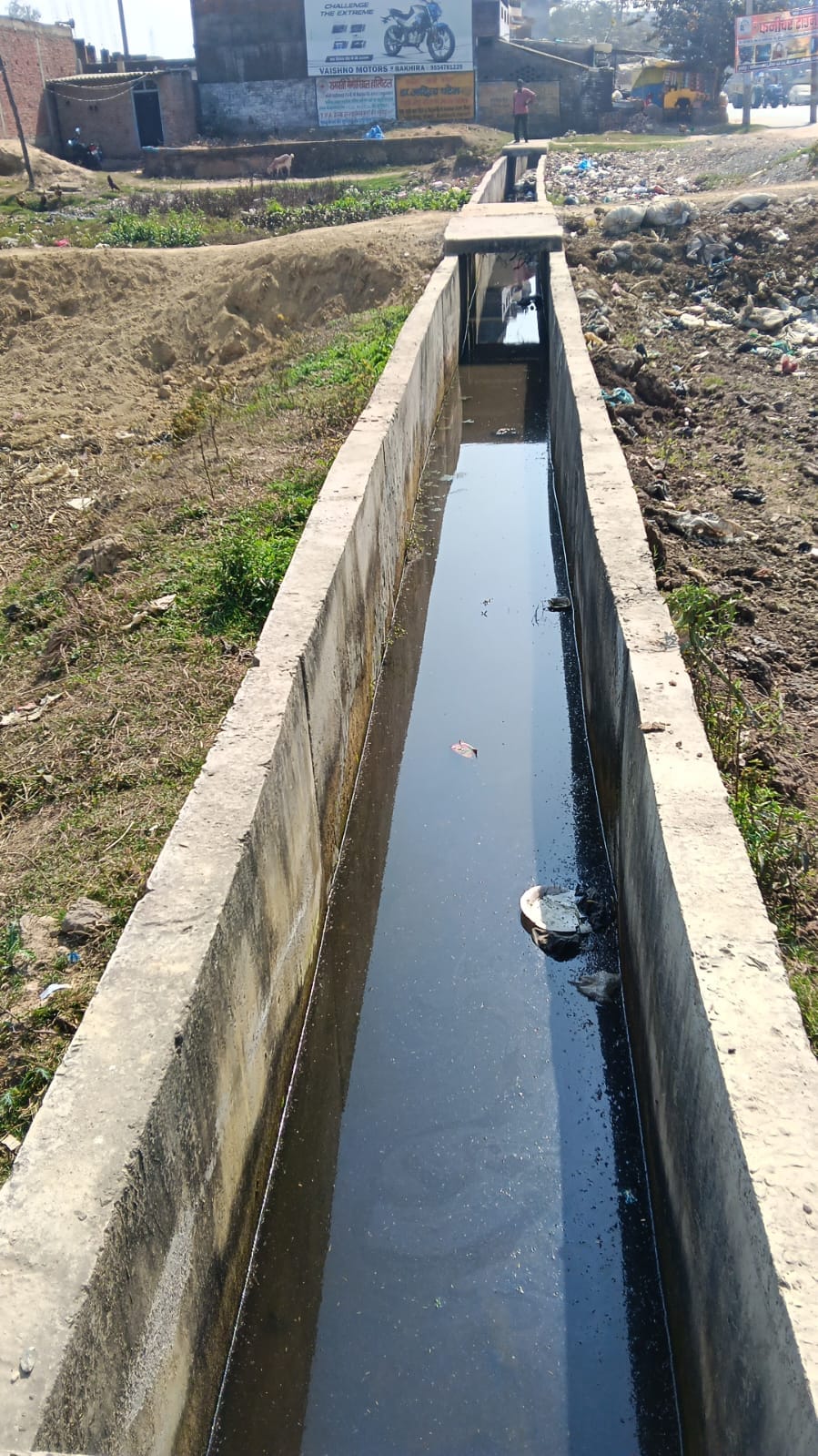 Open drains in municipal and town council areas pose a risk of accidents.