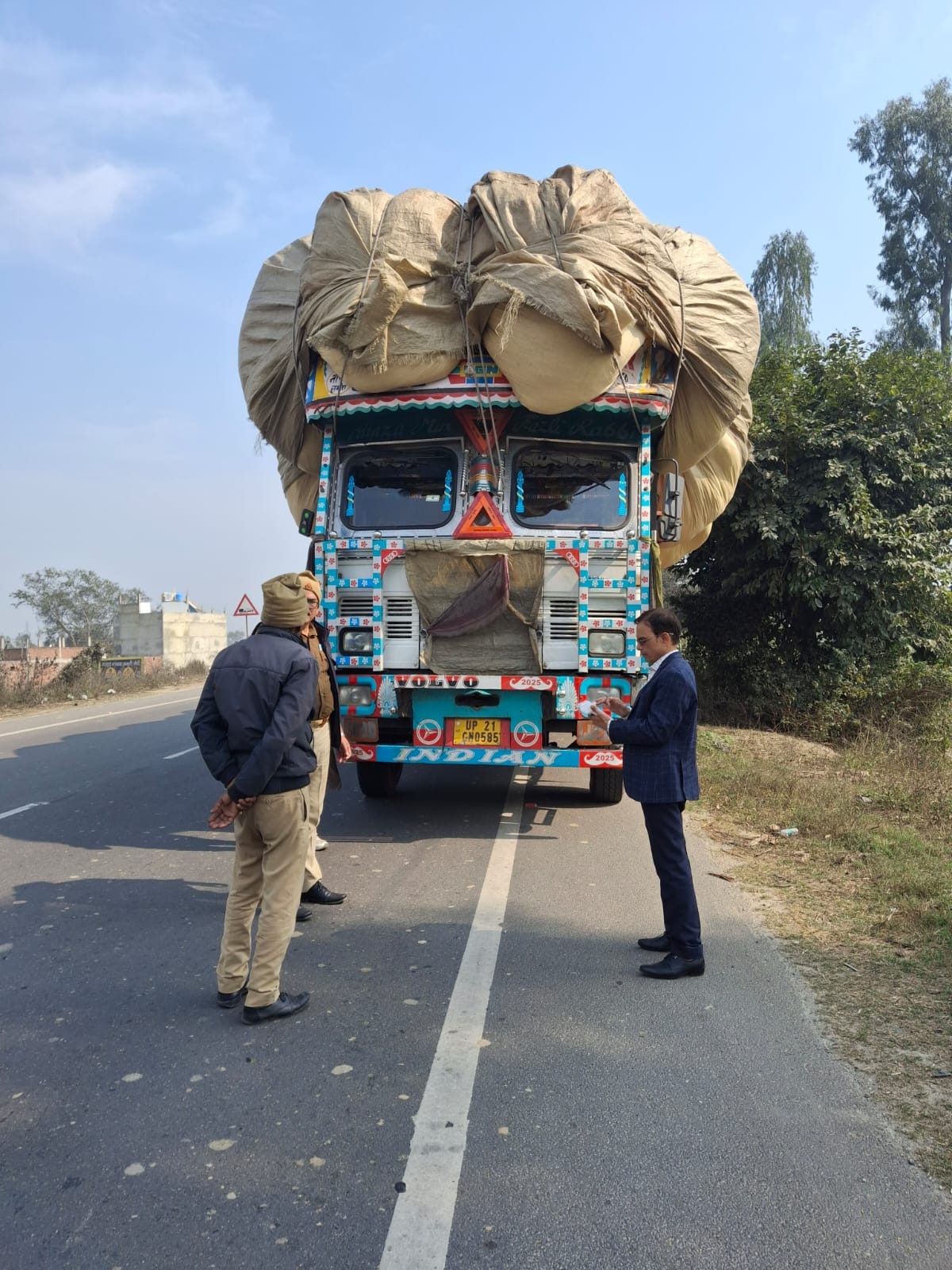 Four vehicles seized for carrying goods more than capacity
