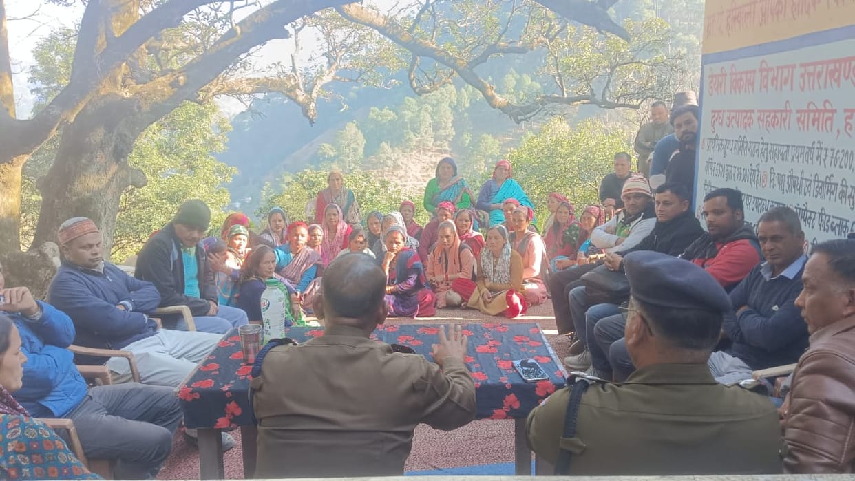 A meeting was held with the villagers of the village