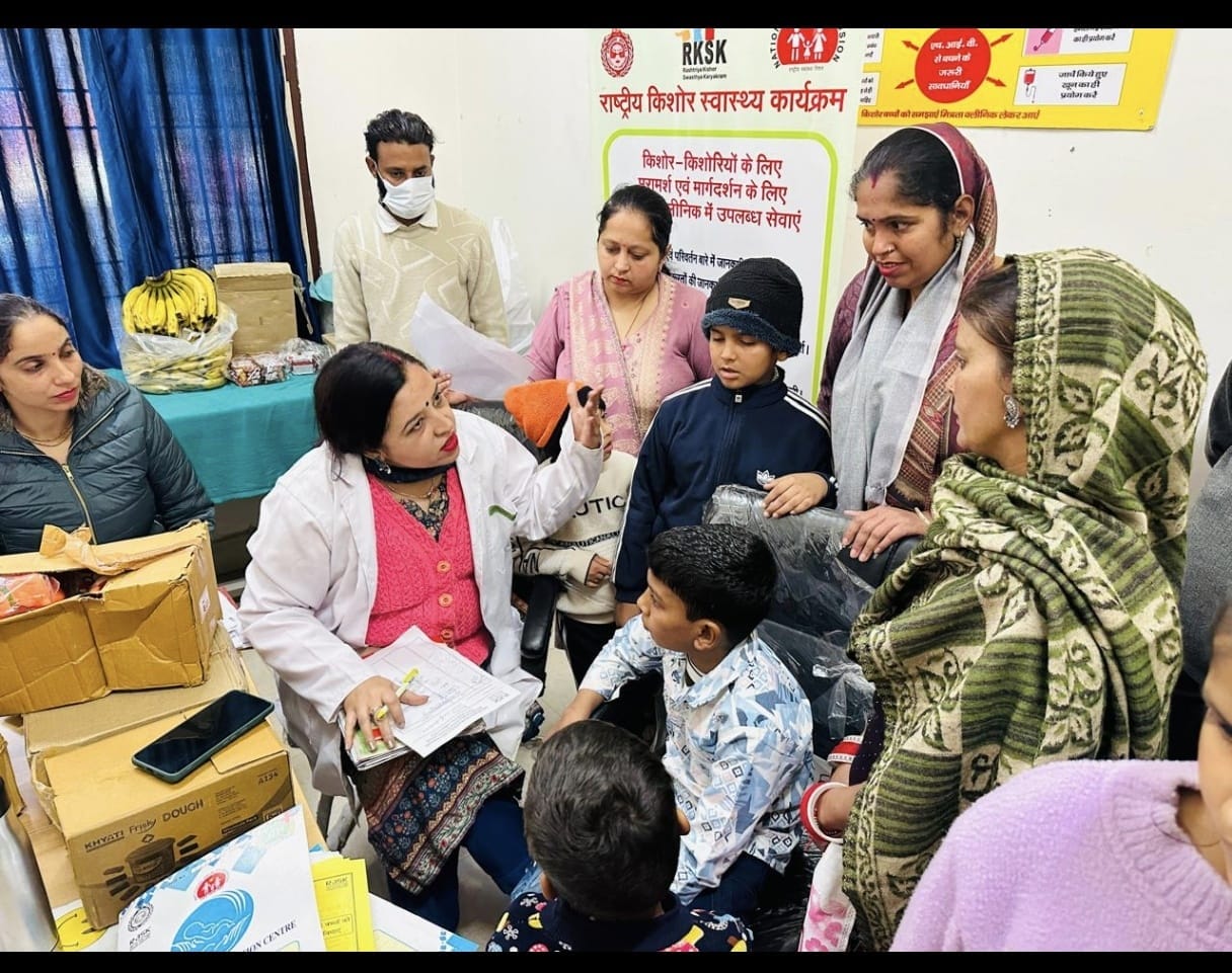 85 children underwent health check-up at the mega camp.
