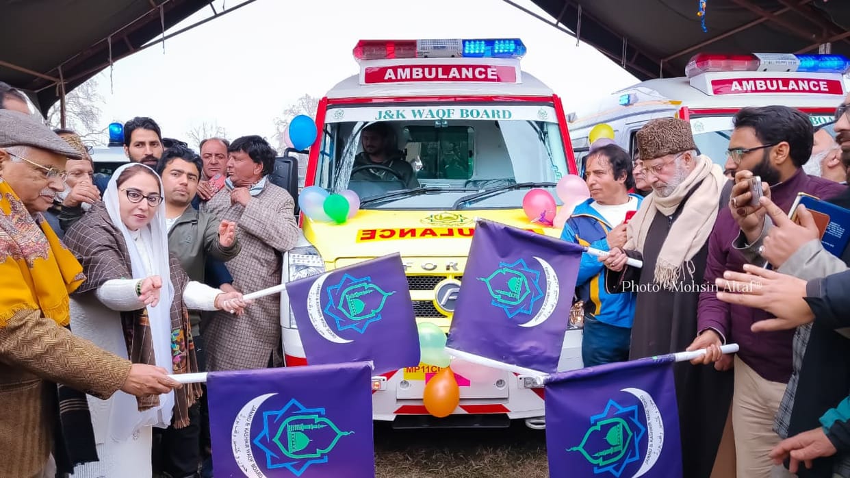 Waqf Board, Got 4 Hightec Ambulance, Dr. Drakshan Andrabi