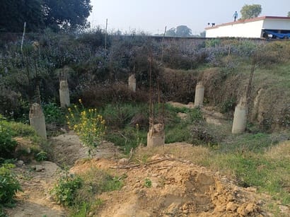The water tank did not move beyond the pit, the hopes of the villagers were shattered.