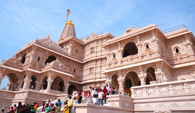 For the first time, the Ram temple will resonate with the tunes of the Sangh's slogan