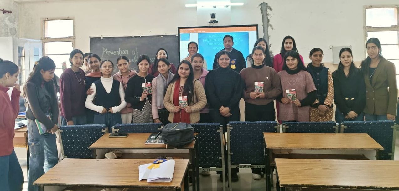 Women's Cell and Internal Complaints Committee organised a one-day workshop at Government College, Aani on Friday