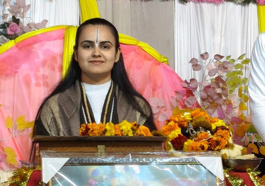 Devotees were moved to hear the story of Kansa's killing and Krishna-Rukmini's marriage.