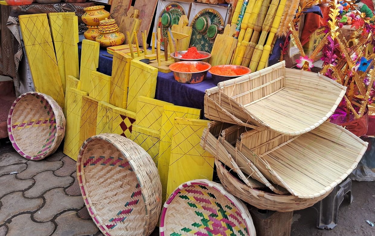 Increased demand for bamboo baskets during wedding season