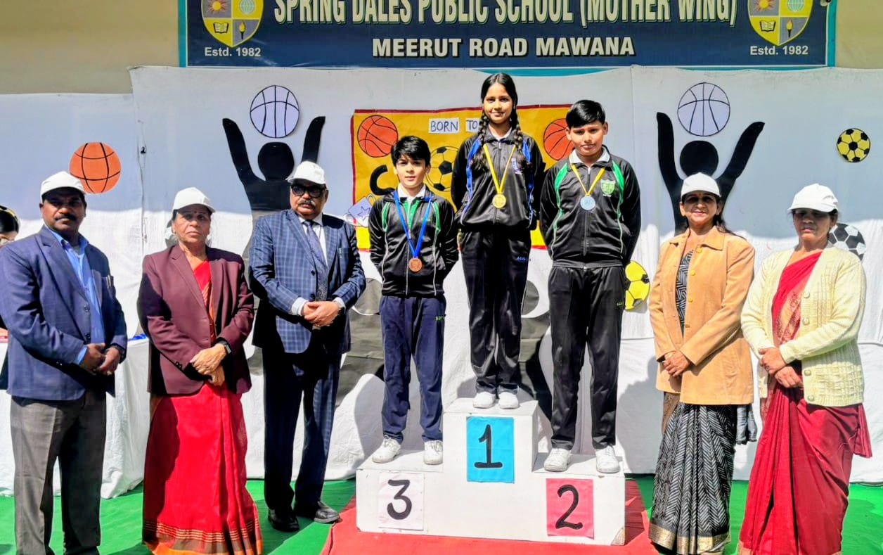 Children displayed their talent in sports competitions and won medals.