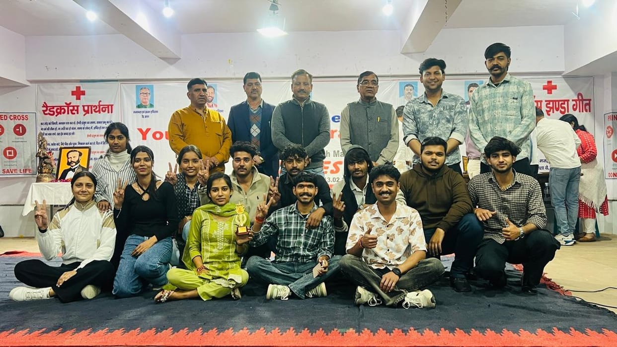 Narnaul College became the all-over champion in the district level YRC camp
