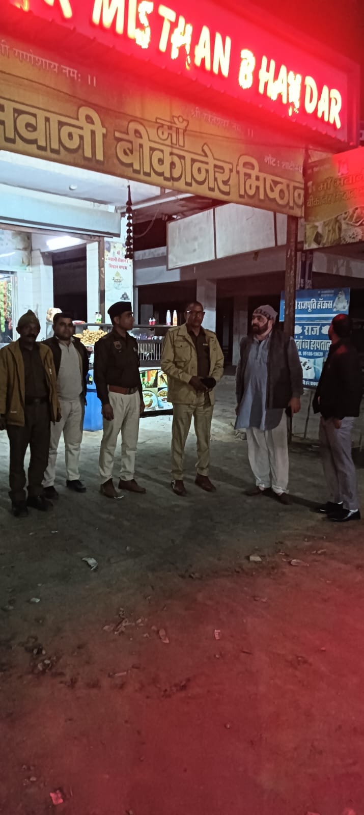 Police conducted foot patrols in various areas and reviewed security arrangements.