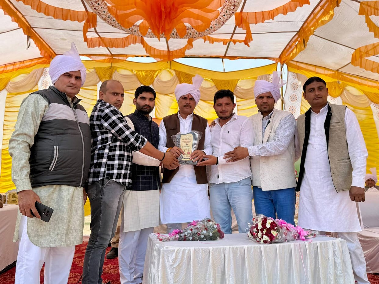 The MLA announced a donation of Rs 31 lakh for the development of the village.