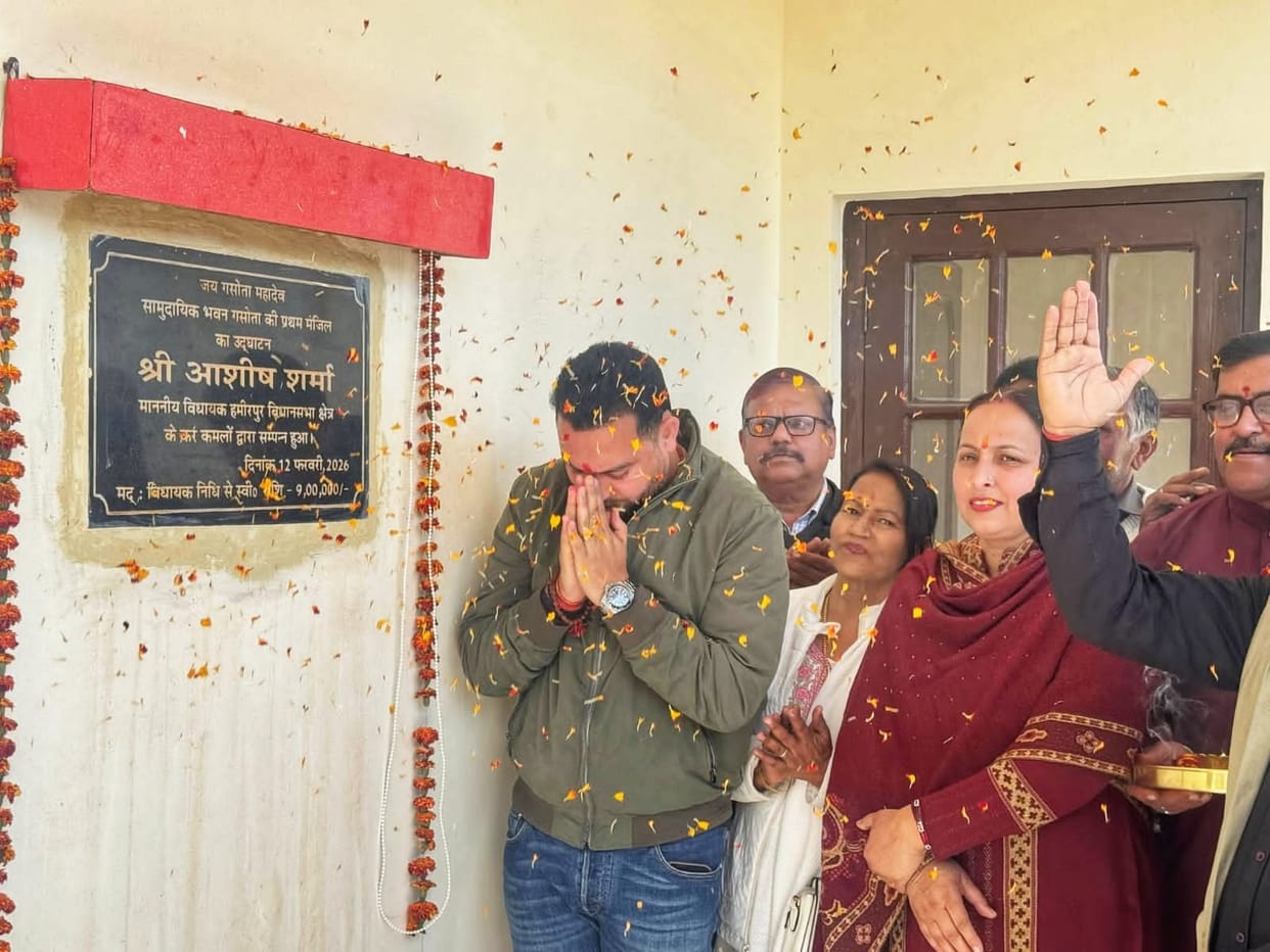 The community building constructed from the MLA fund was dedicated to the public.