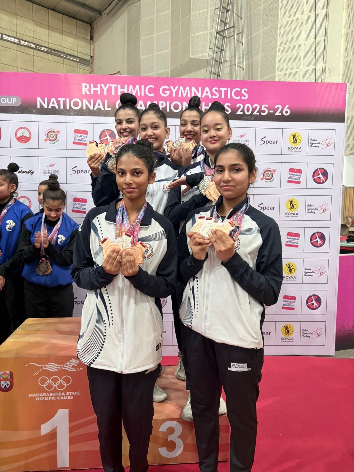 Divyashree won three medals in gymnastics