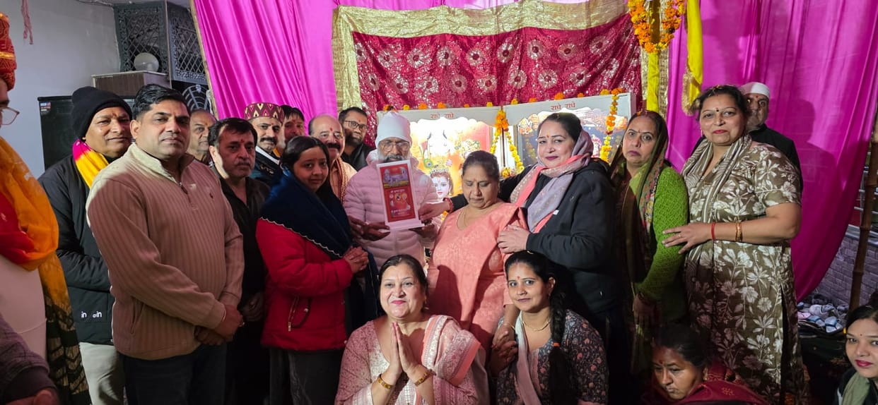 A grand procession was taken out to mark the Holi festival.