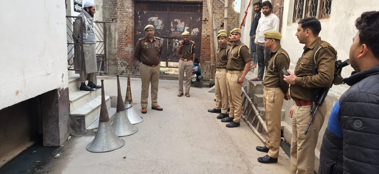 Loudspeakers removed from religious places