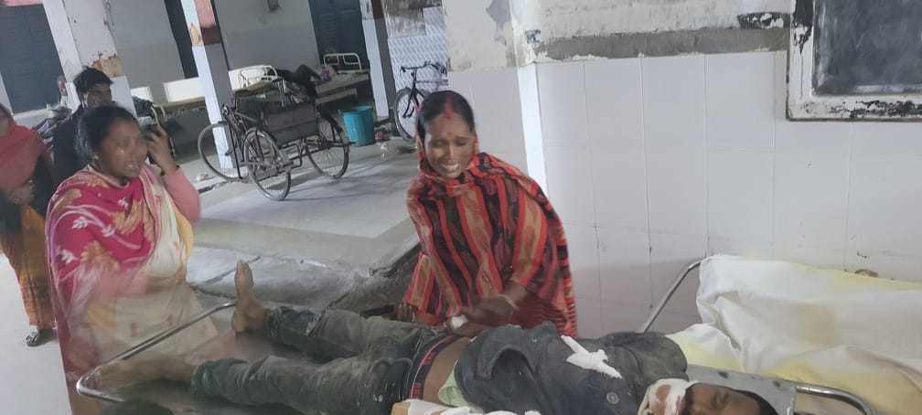 मौत के बाद पूर्णिया जीएमसीएच में रोते बिखलते परिजन