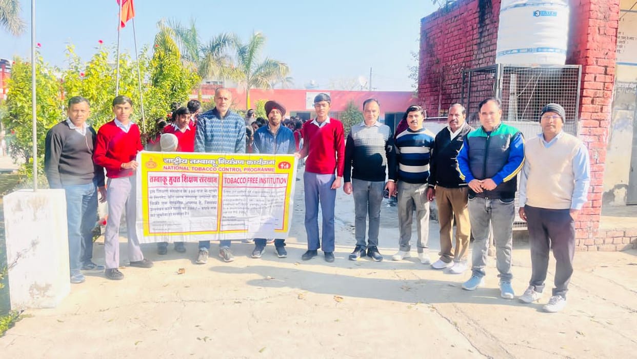 Awareness was created by organizing a drug de-addiction rally