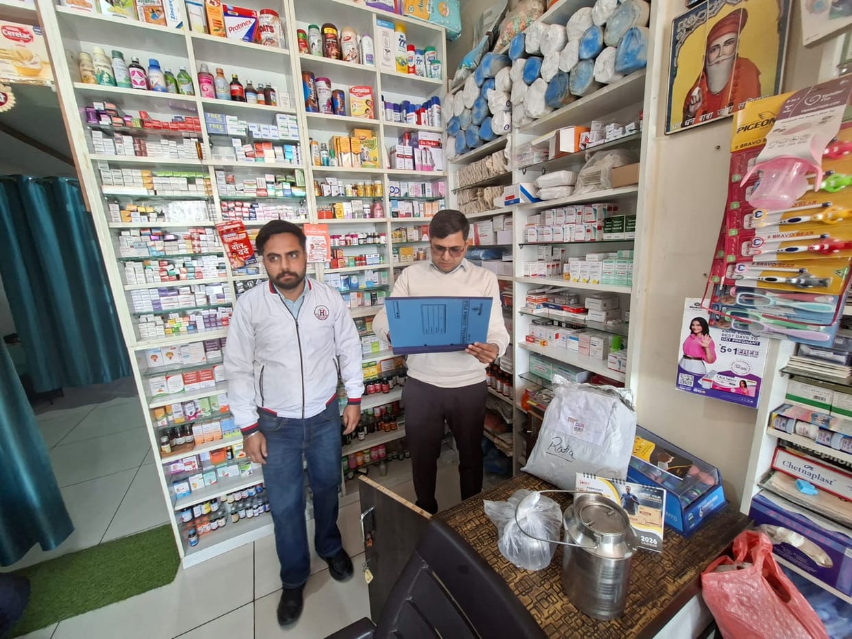 Record incomplete, notice to two medical store operators
