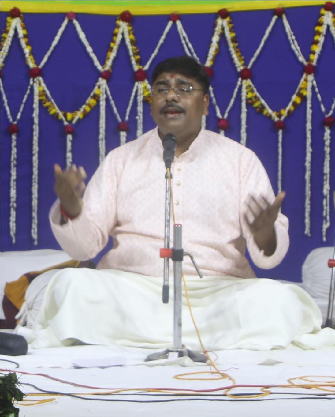 Melodious music was played to Lord Shiva from the banks of the Ganges