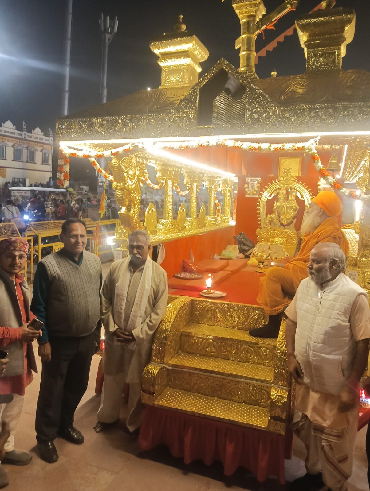 Ram Navami Rath Yatra welcomed at the entrance of Ram Temple