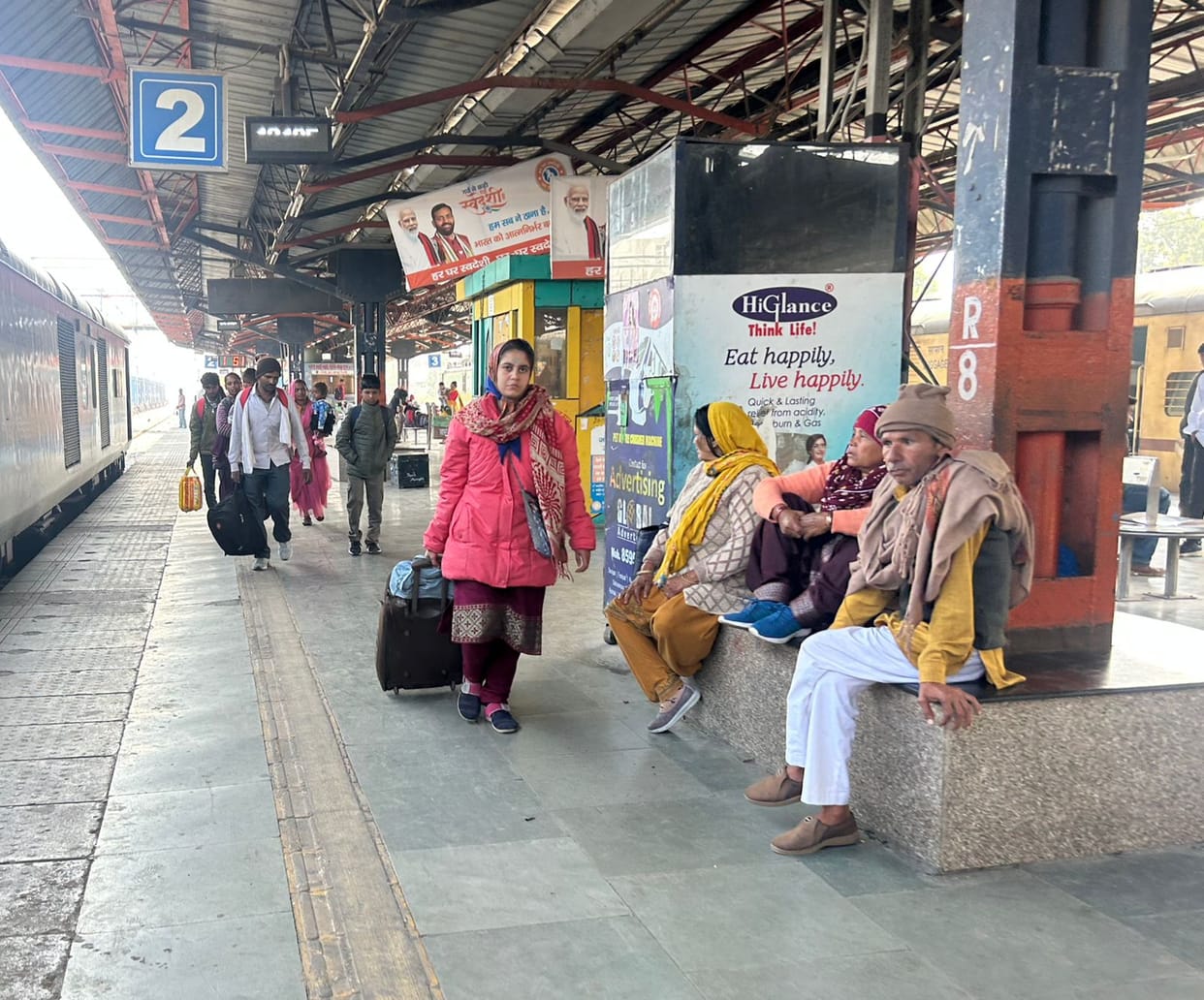 Passengers are upset due to non-availability of passenger train to Bhiwani till 6 pm.