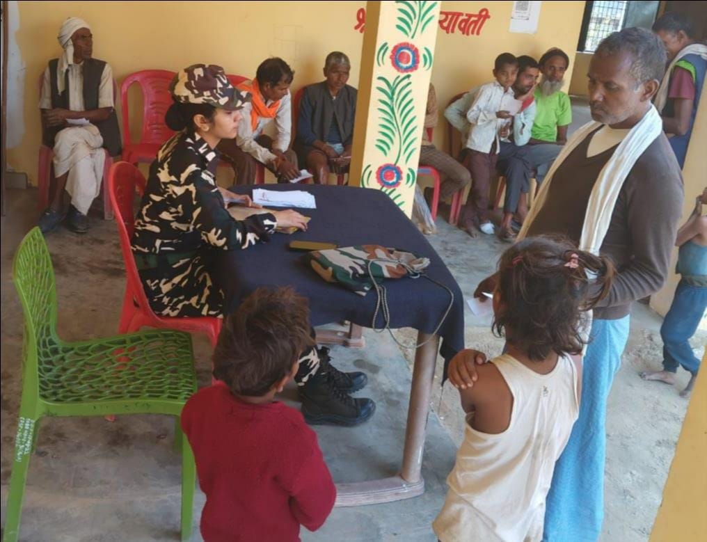 84 villagers were treated in the camp.