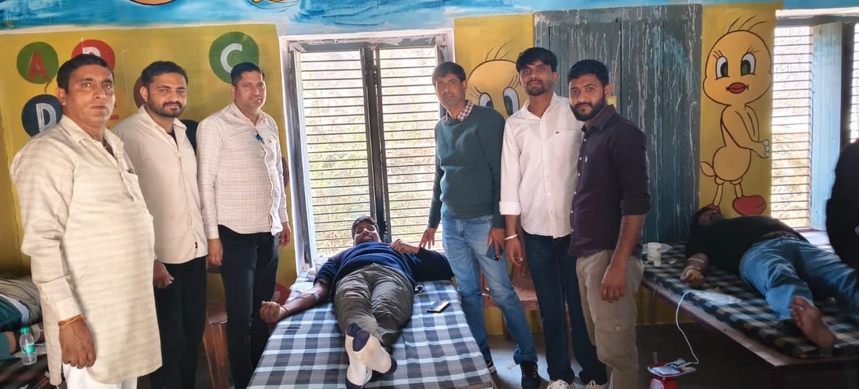 60 units of blood collected in the camp