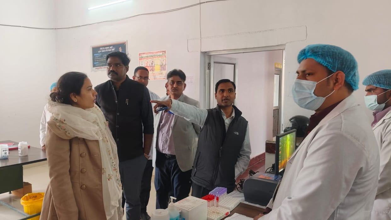 The team inspected the health services at the CHC.