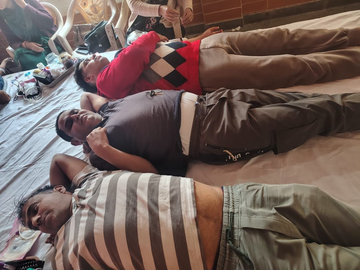 103 people donated blood in the camp.