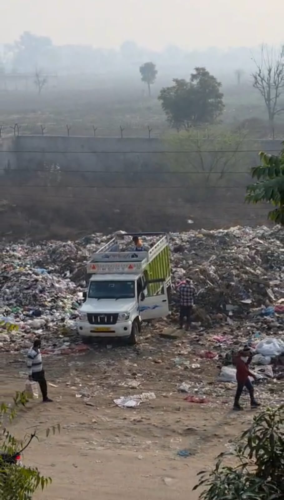 Illegal garbage dumping behind Ashiana Garden sparks outrage