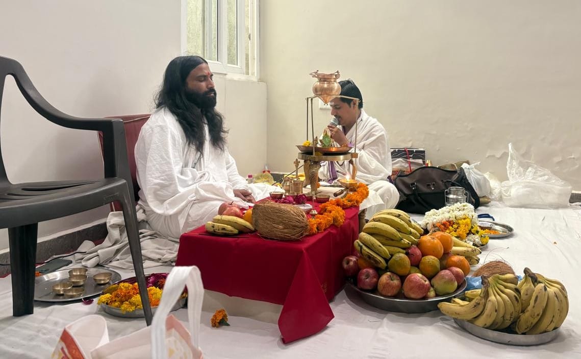 Rudra Puja was performed on the occasion of Mahashivratri.