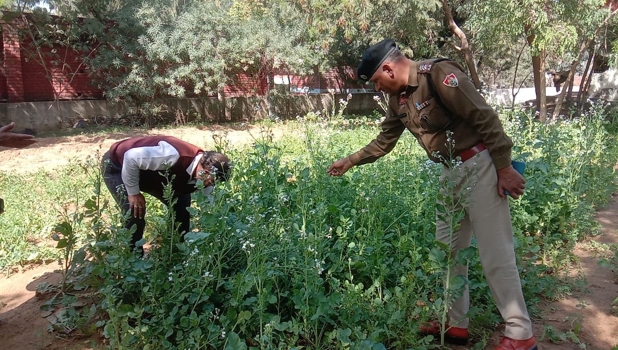 Inspector Jarnail Singh fulfilled his responsibility towards environmental protection by transforming the police station premises into a lush green garden.