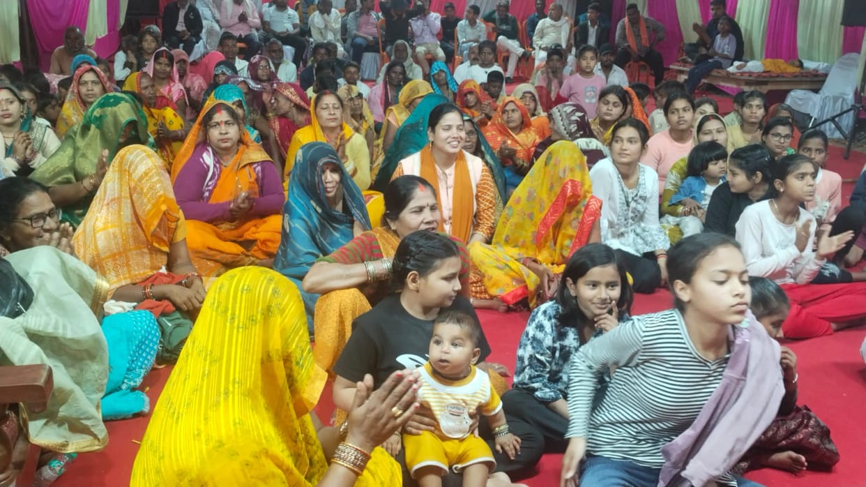 The audience was moved by the story of the killing of Tarakasura.