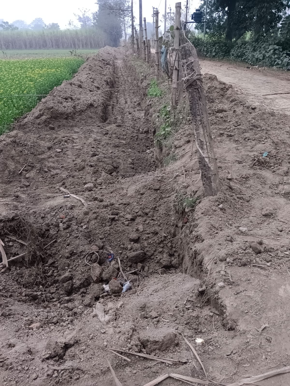 Drain construction stuck in objections, water drainage in danger