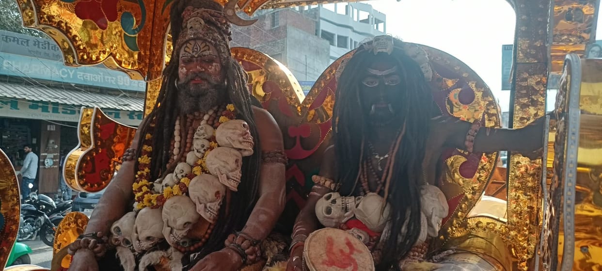 Lord Bholenath's wedding procession was taken out with great pomp