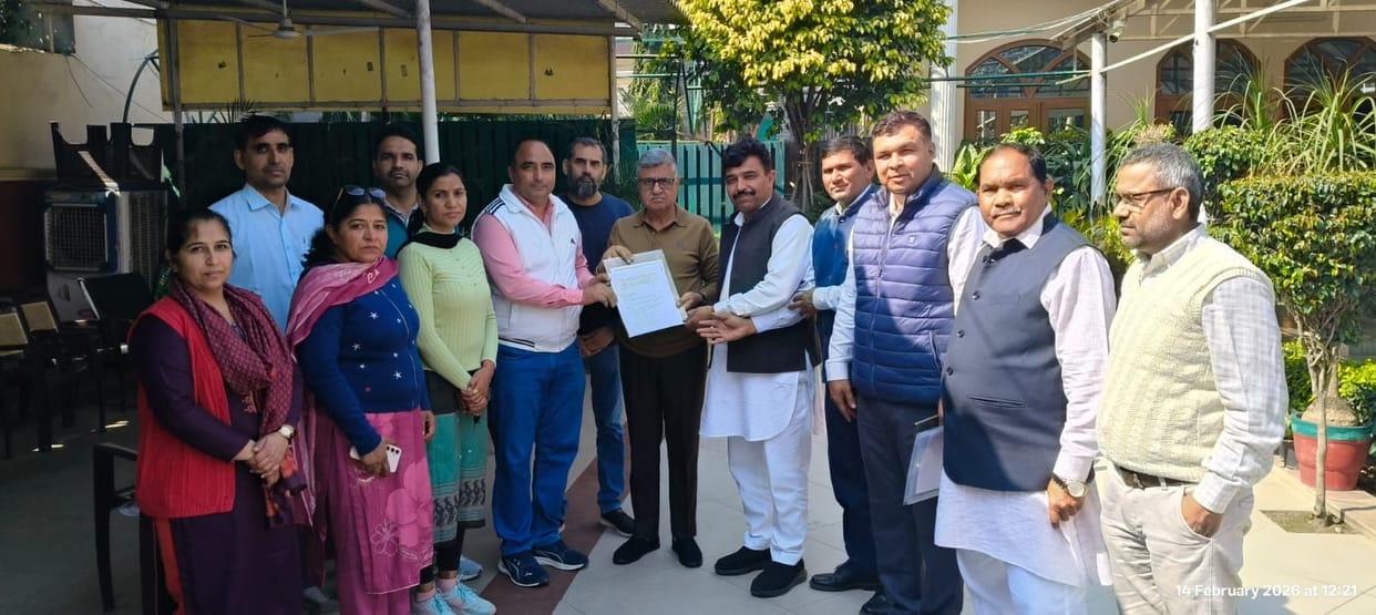 Memorandum submitted to MLAs demanding restoration of old pension