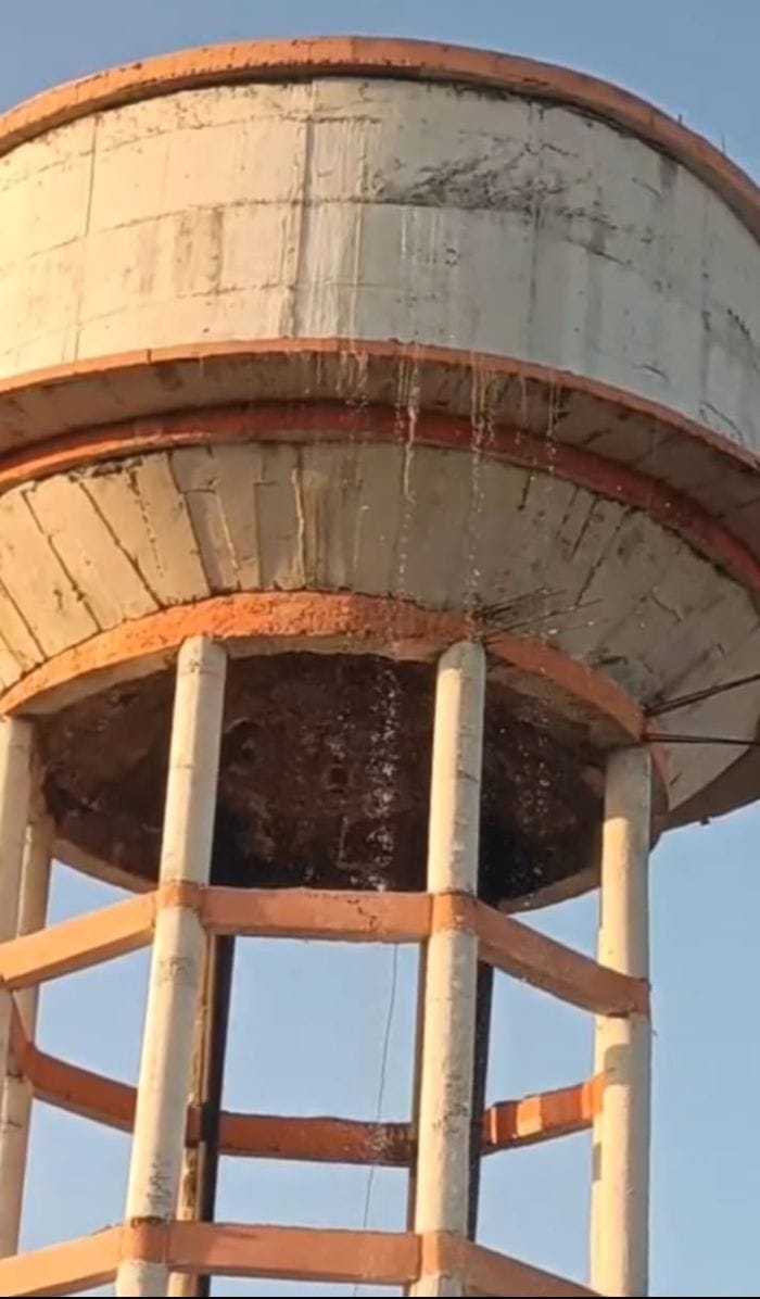 On the second day of testing, water was wasted due to leakage in the tank.