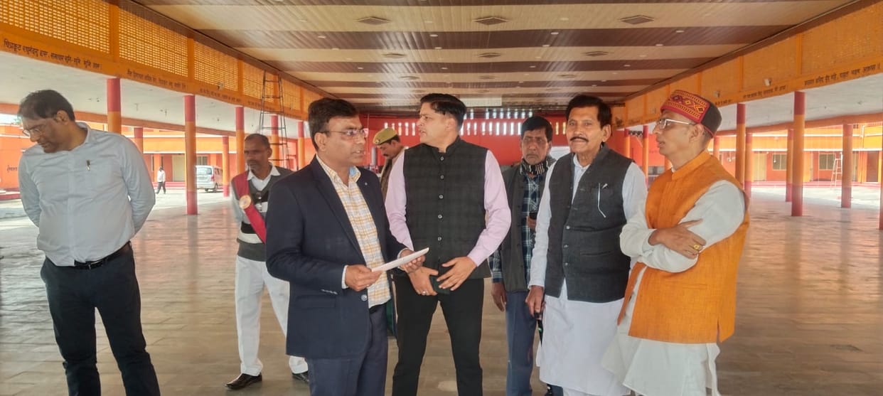 The nodal officer inspected the Ramayan Mela premises and checked the preparations.
