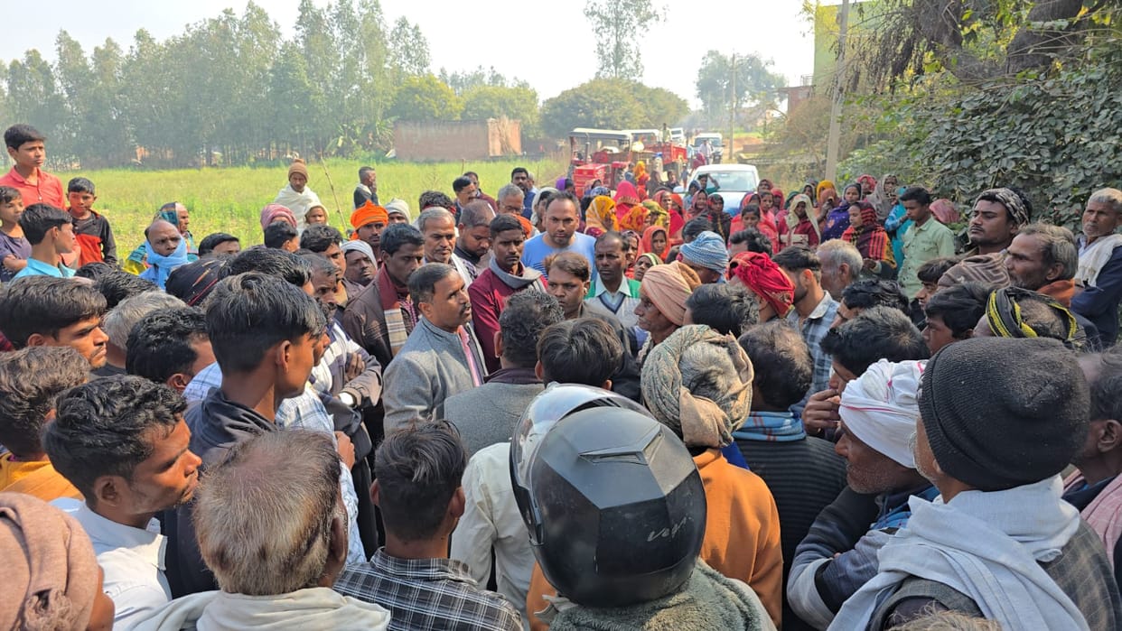 The family members, who were adamant on running a bulldozer on the house of the accused, agreed on the assurance of the police.