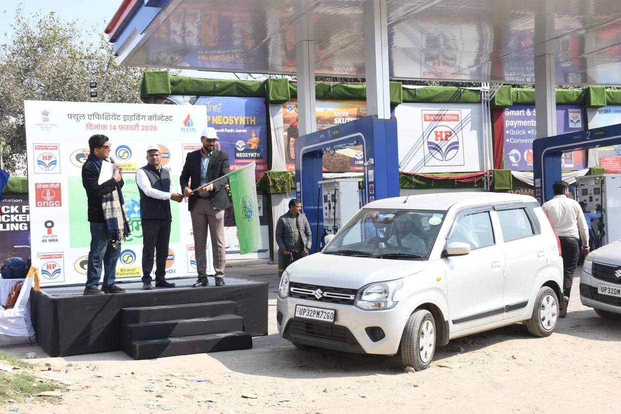 Car drive competition gives message of fuel conservation awareness